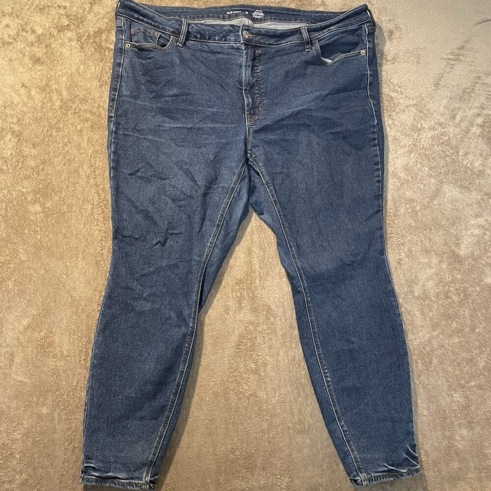 Old Navy Jeans Women‎ 22 Plus High Rise Rockstar Super Skinny Medium Wash Pants